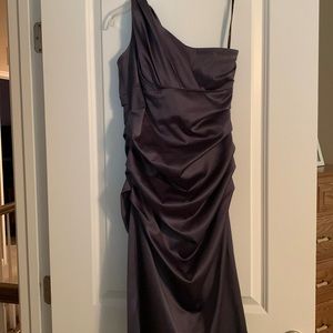 Worn twice…Gunmetal silver dress, size 8